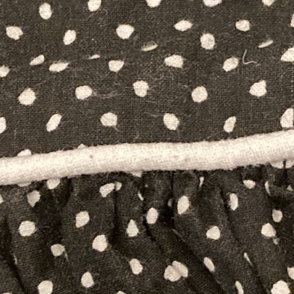 Vintage Black & White Dot Handmade Cotton Dress Size 4 90's Y2K - Picture 4 of 6